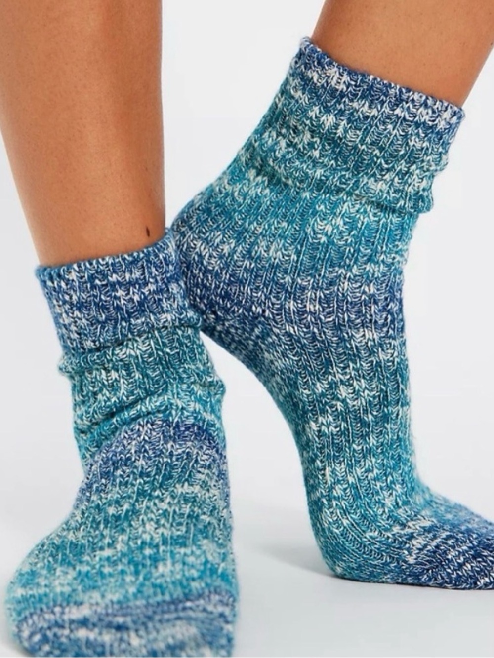 Free People Super Space Ankle Socks. NWT. Blue